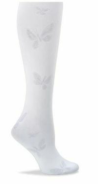 Compression Socks Butterf by Sofft Shoe (Nurse Mates), Style: 883644-WHITE
